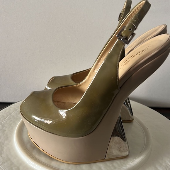 Sergio Amaranti made in Italy heelless platform shoes Women's Size 6 - Picture 1 of 9